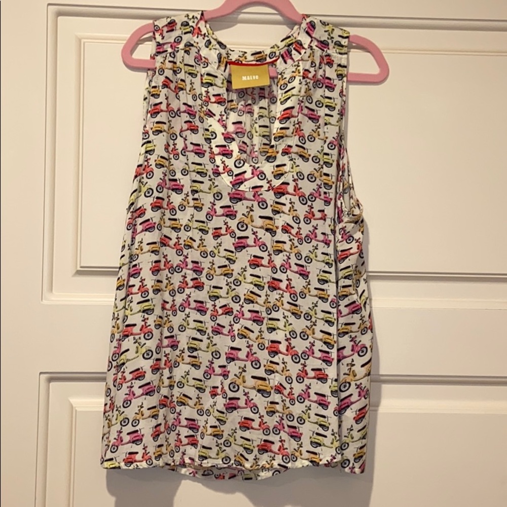 cute moped blouse